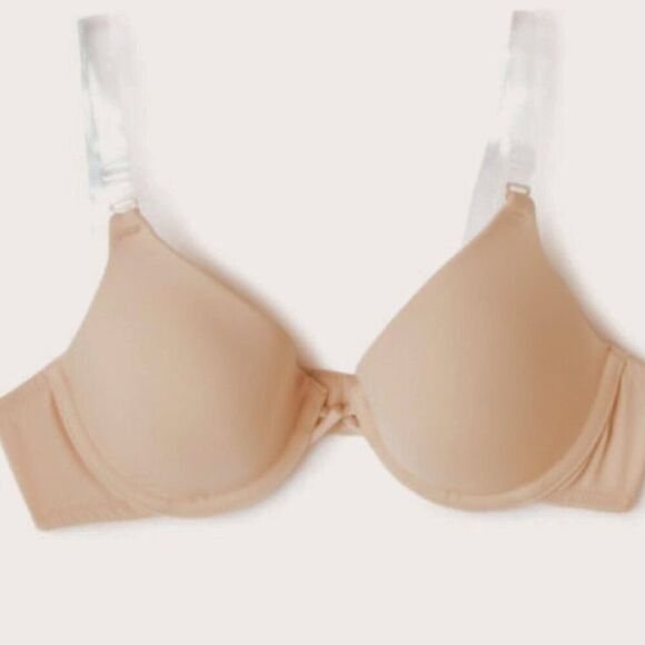 Wacoal T Shirt Bra Convertible Silicone Strap Regular Plunge Racer or Halter 34B - Picture 15 of 15